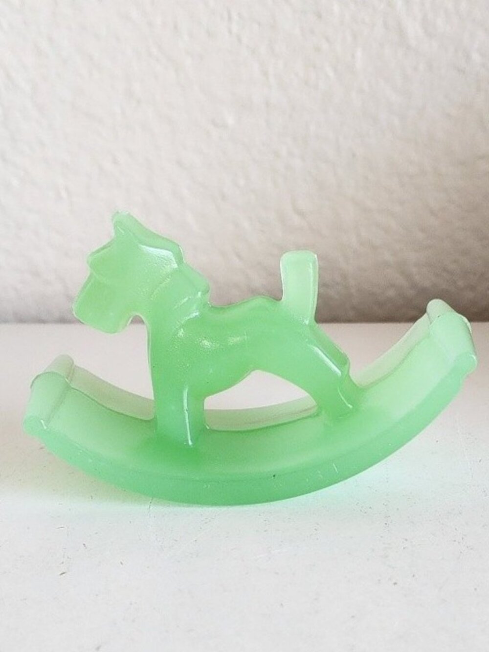 HOUZE 1930s ART DECO Scottie Jadeite Jadite Ink Rocker Blotter Jade ite Scotty